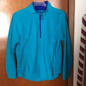 Fleece half zip, XL, long sleeve, gently worn, fitted style